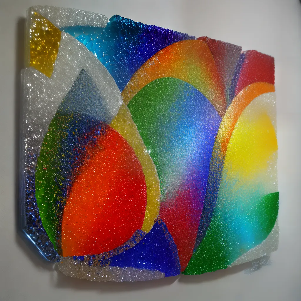 mosaico vidro reciclado arte colorida 1