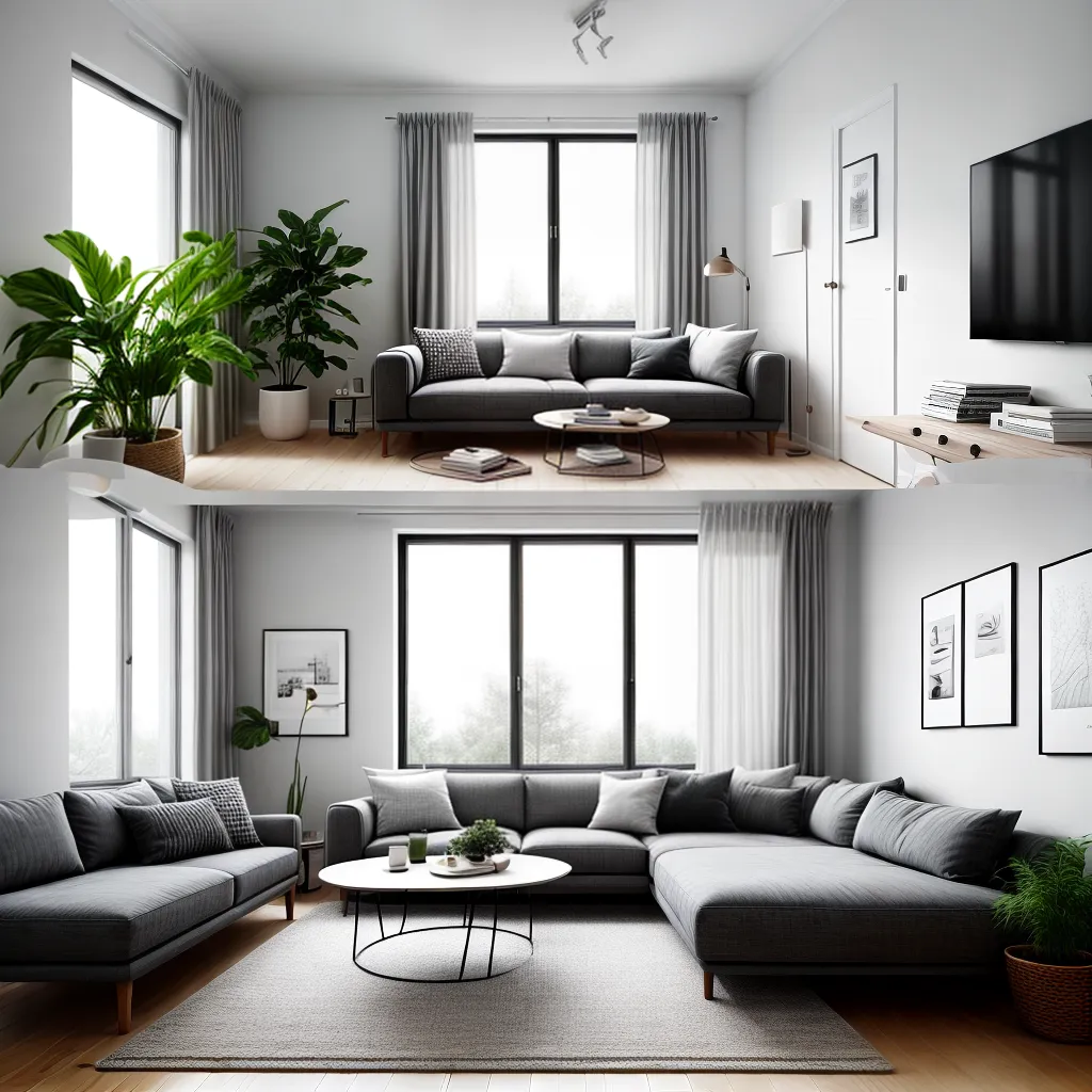sala escandinava decoracao minimalista
