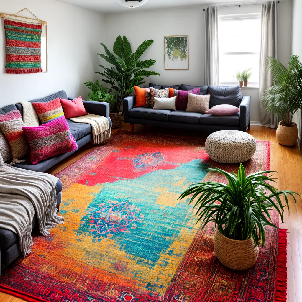 sala acochoante boho decoracao