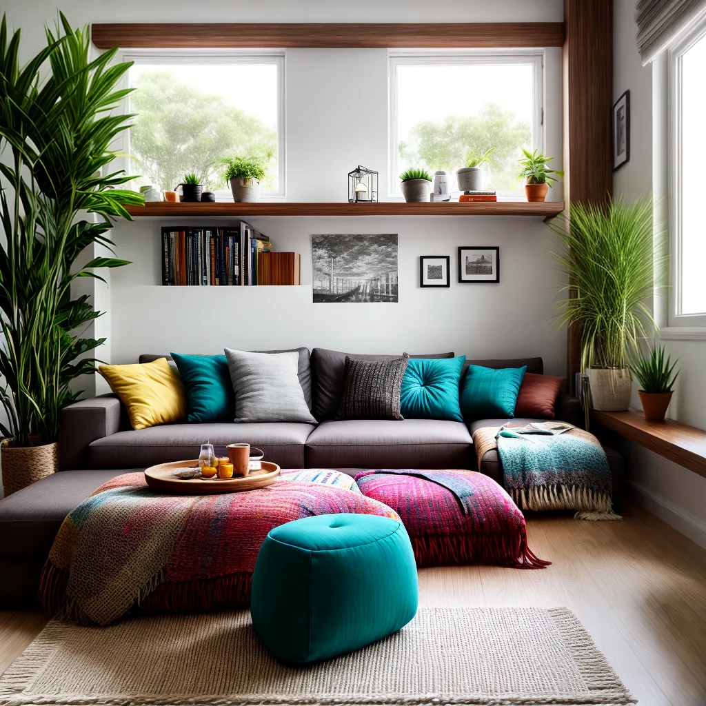 living room boho madeira tapecaria
