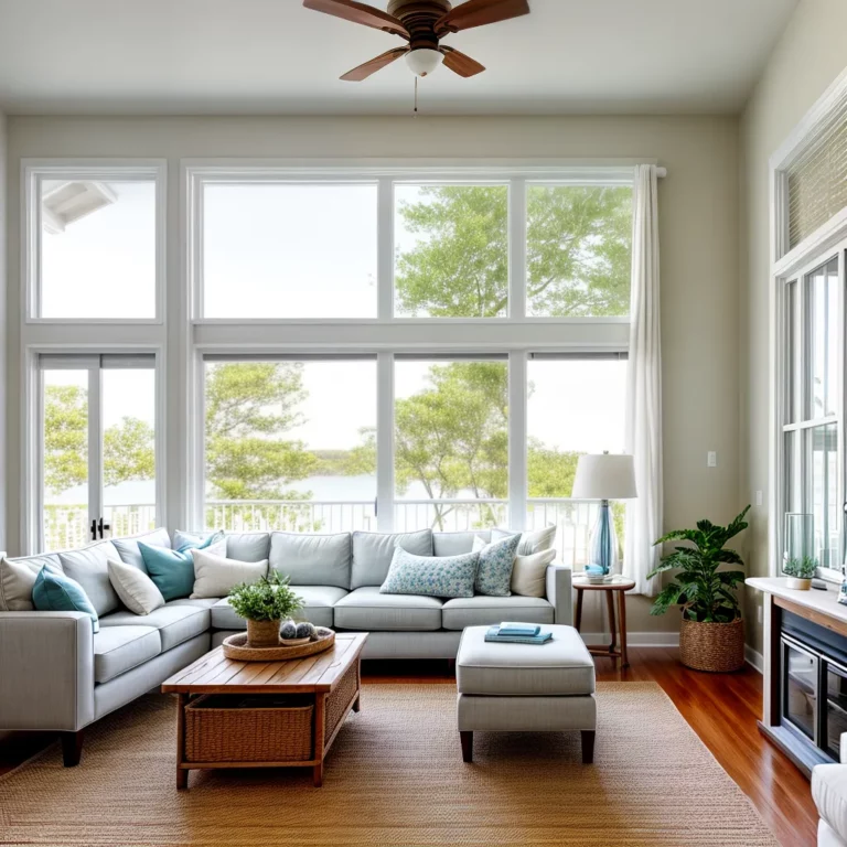 Decoração de living room com estilo costeiro: inspirações e dicas
