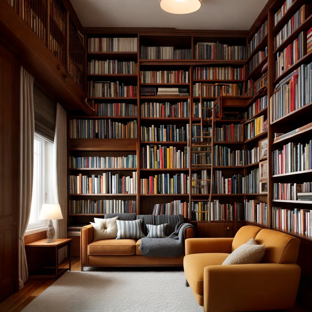 cantinho leitura acolhedor livros luz cha 1