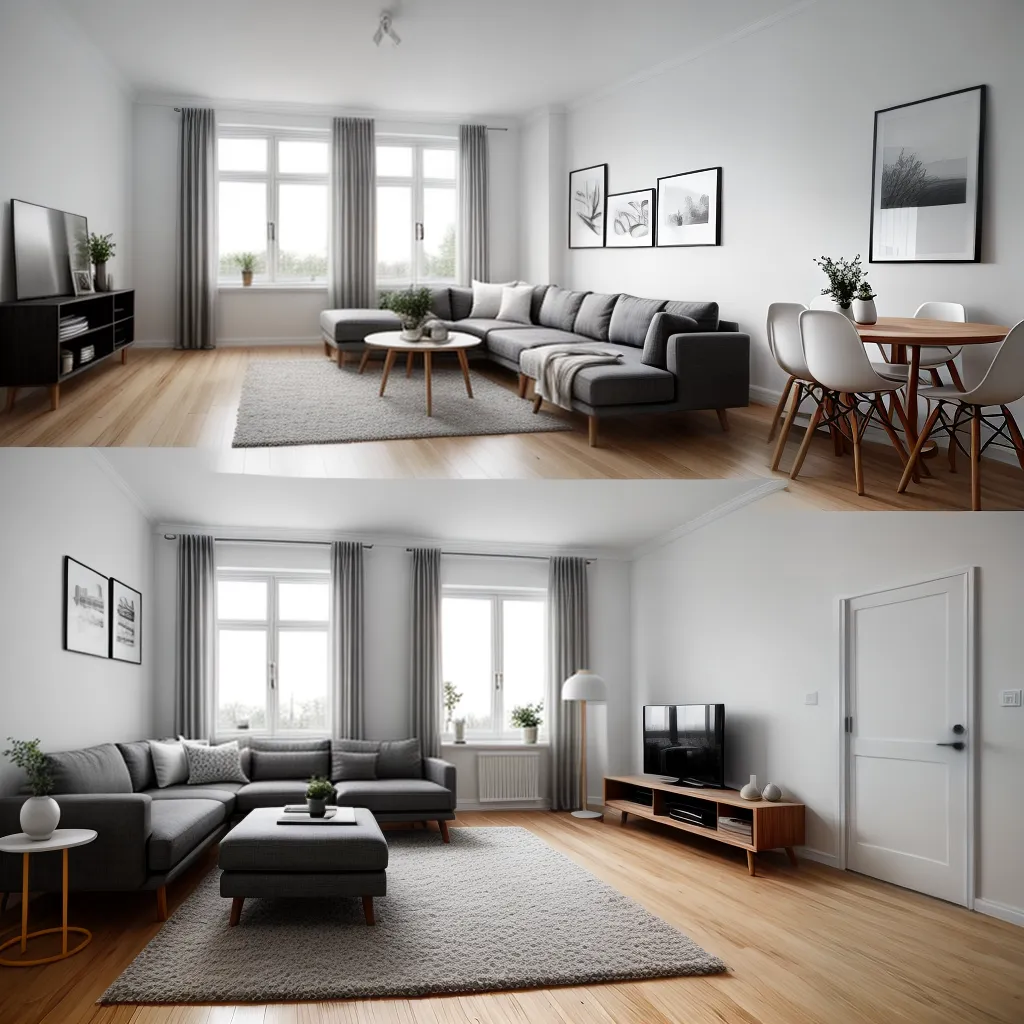 sala escandinava minimalista 2024