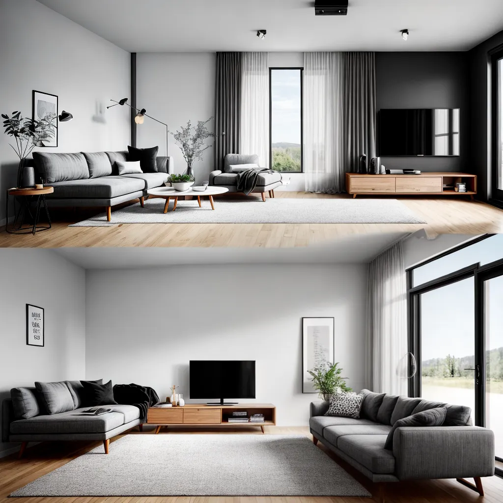 sala minimalista design escandinavo 1