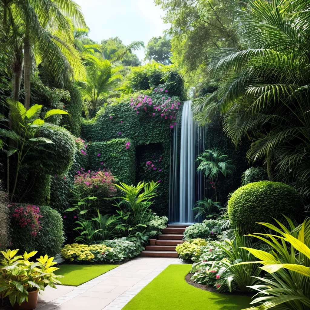 jardim interno vibrante plantas natural
