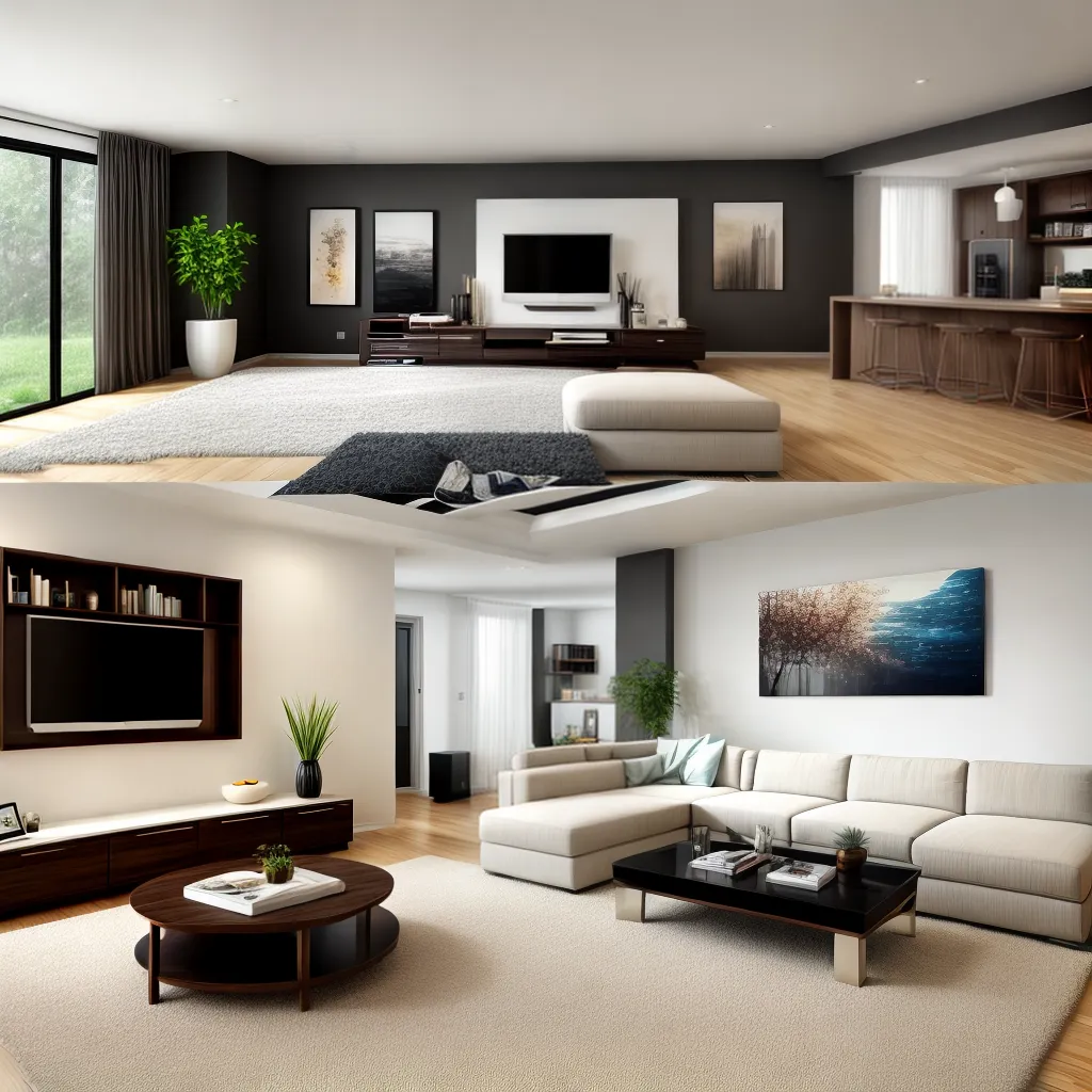 sala estar sofa arte moderno