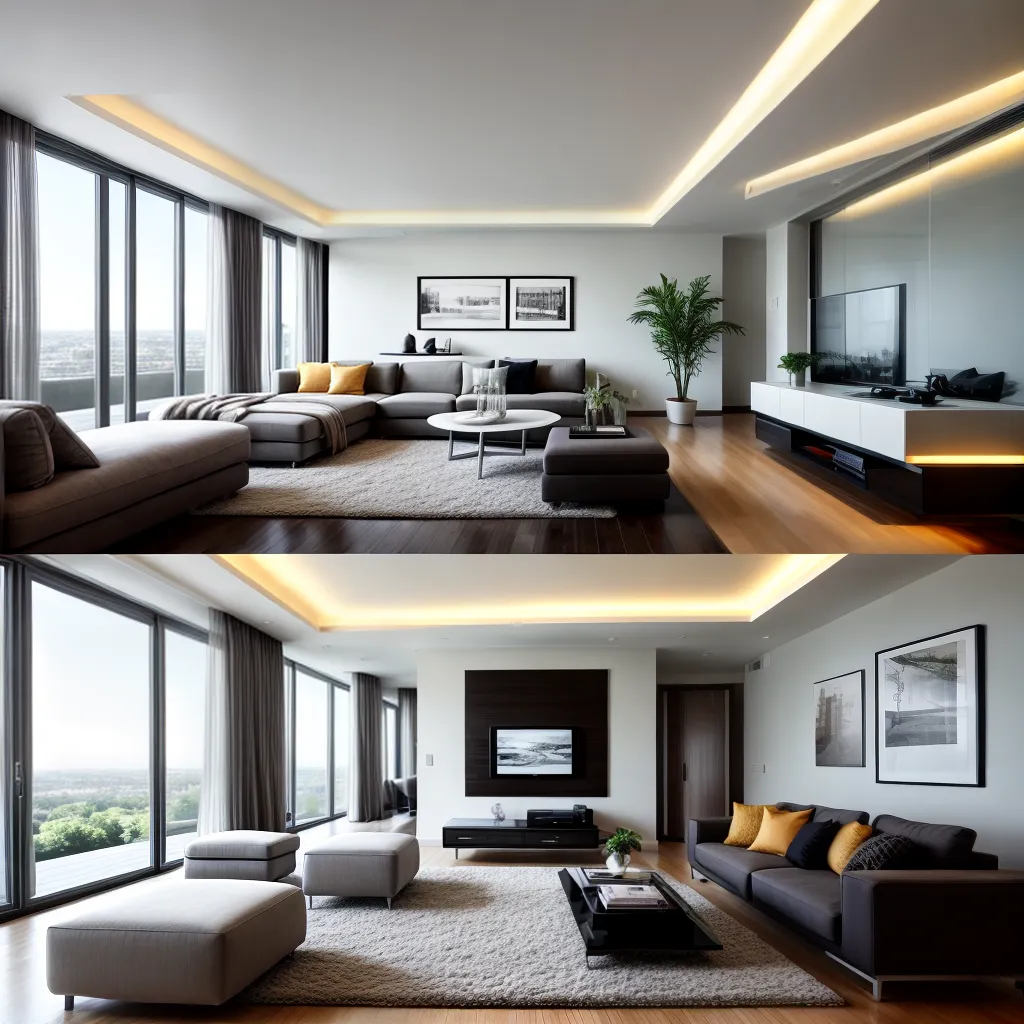 sala luxo futurista design 2024