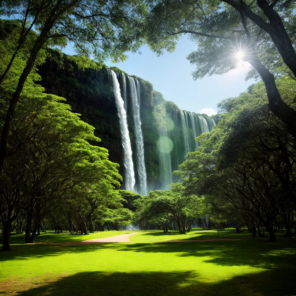 parque futurista paisagens arquitetura inovadora