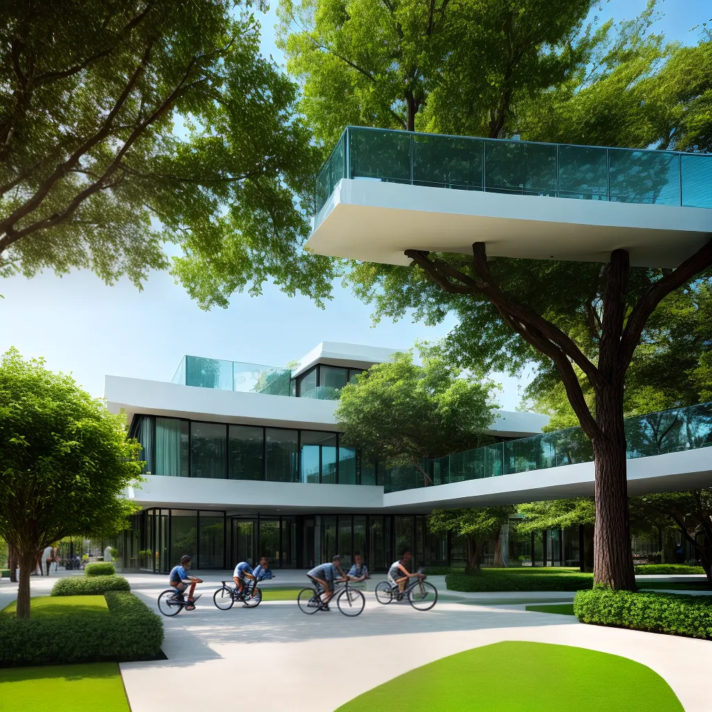 espaco futurista arquitetura verde 2024