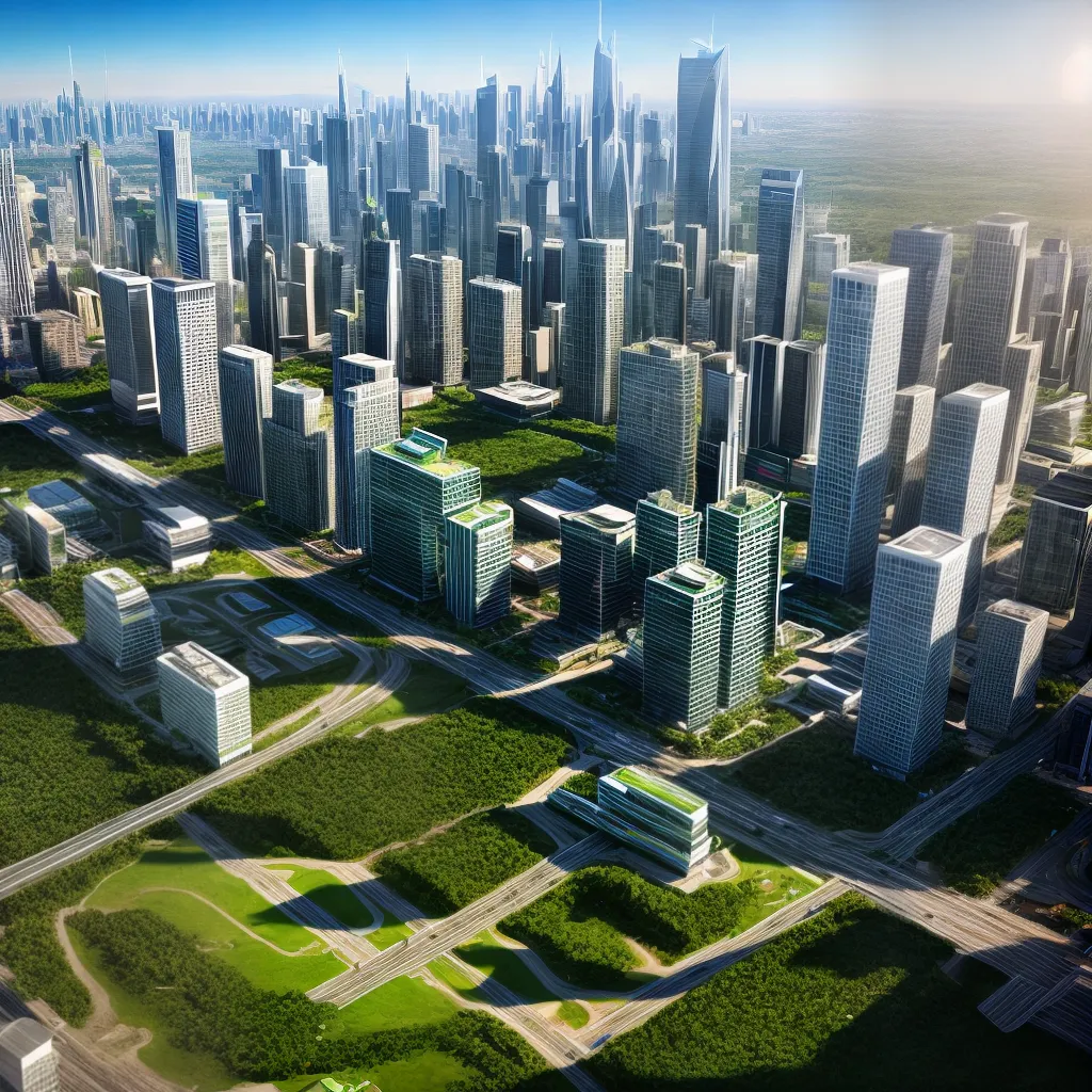 cidade futurista arquitetura sustentavel 1