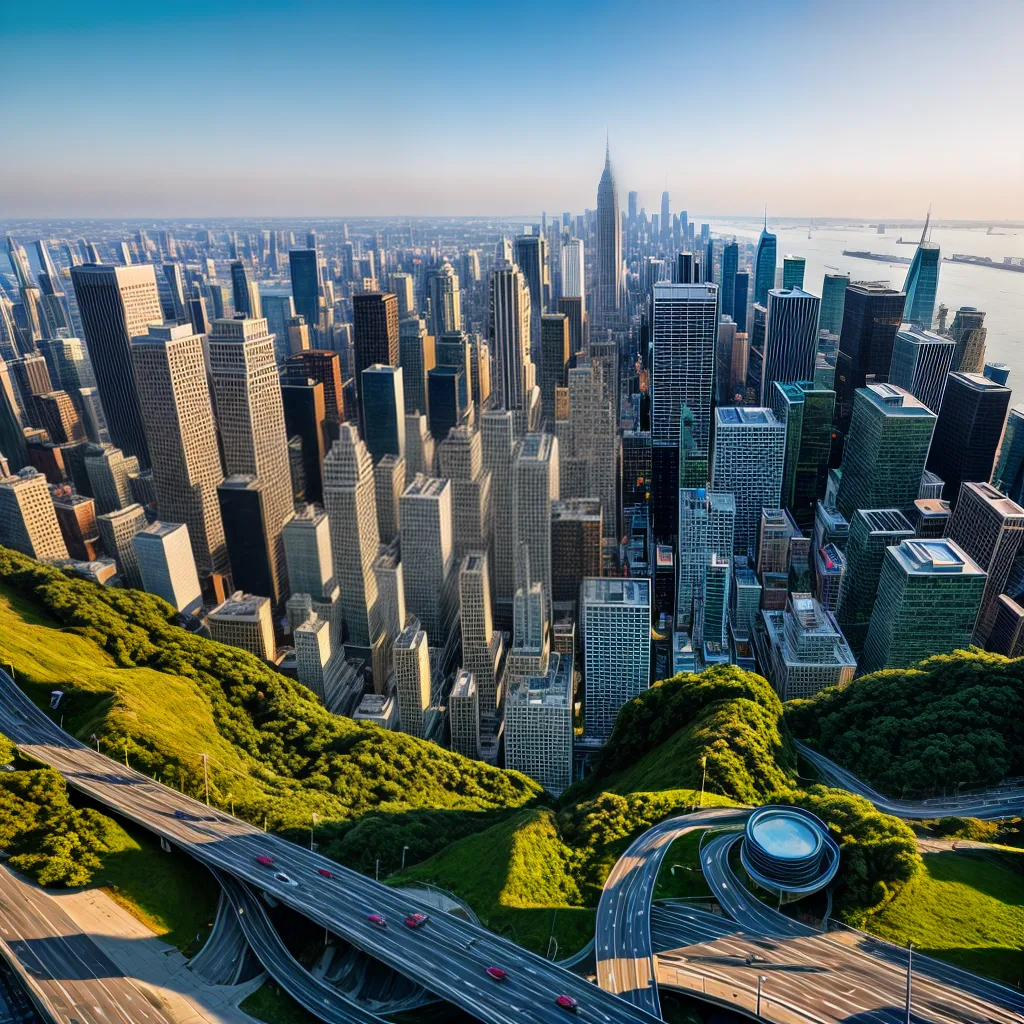cidade futurista arquitetura natureza sustentavel