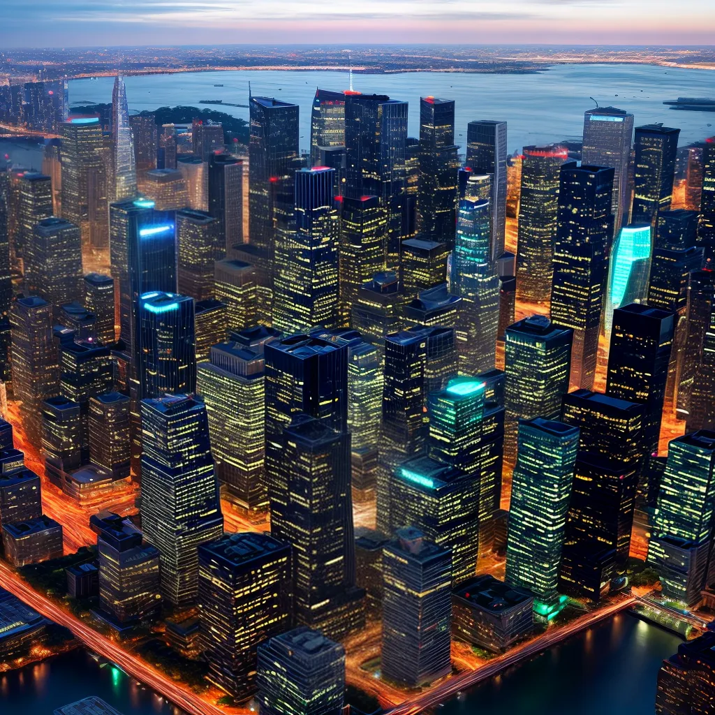 cidade futurista arranha ceus arquitetura sustentavel