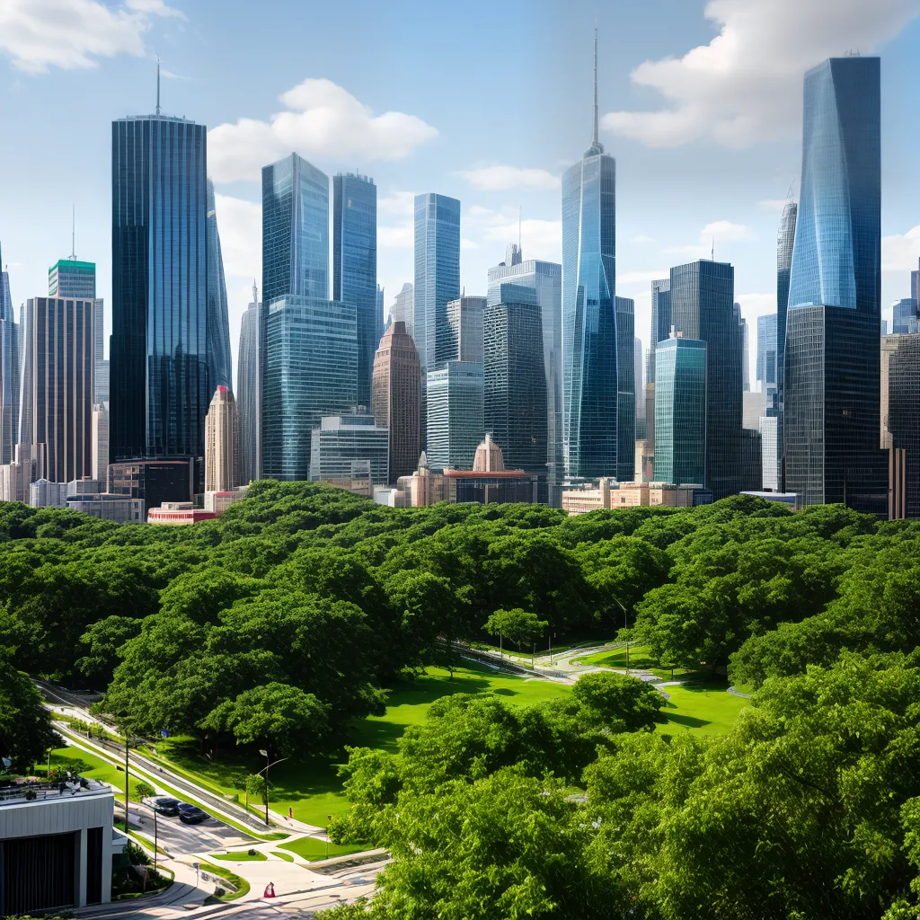 arquitetura futurista vidro verde 2024