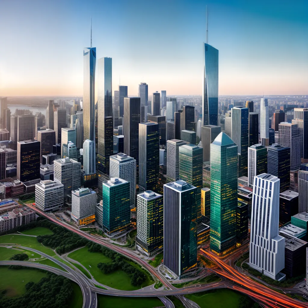 predio futurista sustentavel skyline cidade