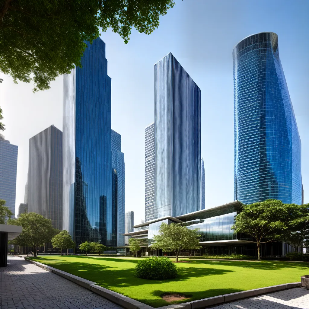 edificio futurista cidade arquitetura inovadora