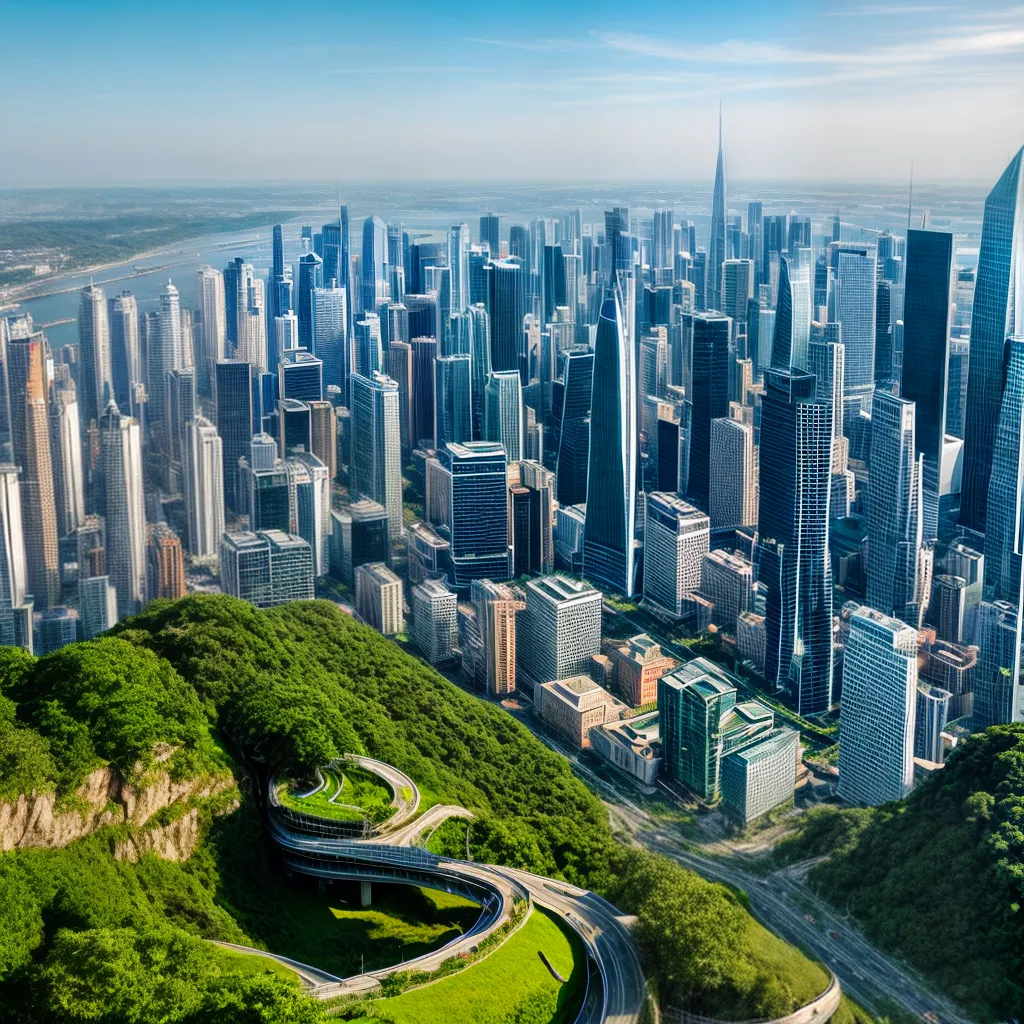 cidade futurista arquitetura 2024