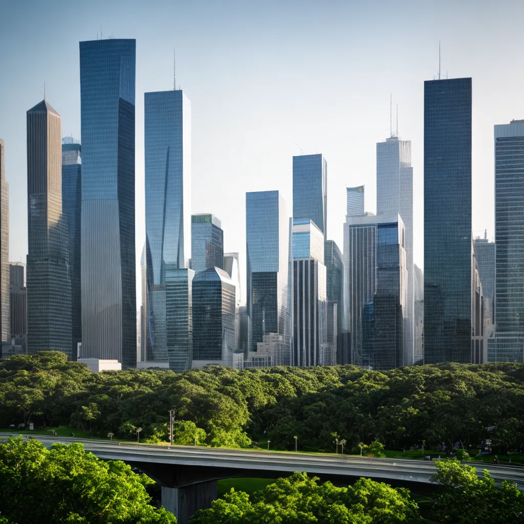 cidade futurista arranha ceus arquitetura inovadora 4