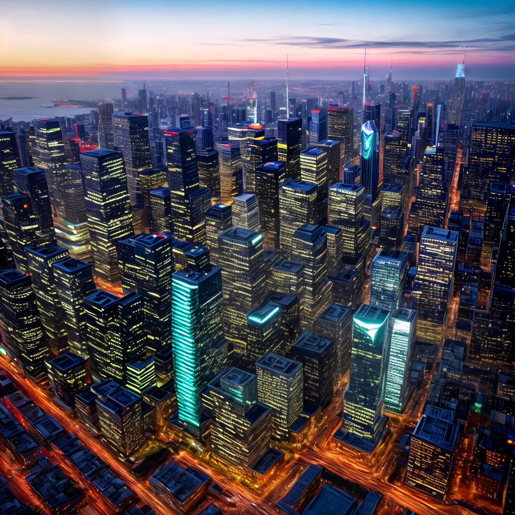 cidade futurista arranha ceus arquitetura inovadora 5