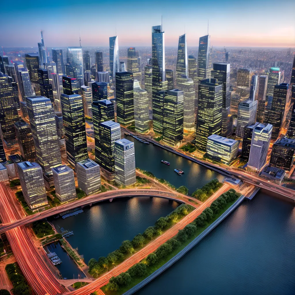 cidade futurista arquitetura inovadora 8