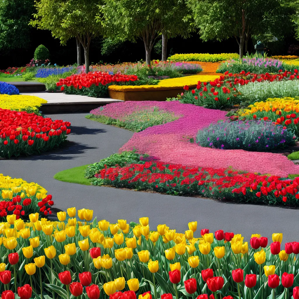jardim colorido flores 2024 1