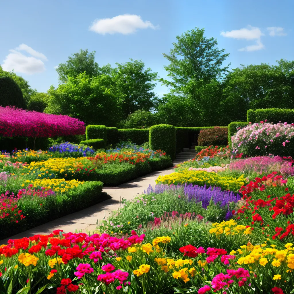 jardim flores coloridas 2024 inspiracao