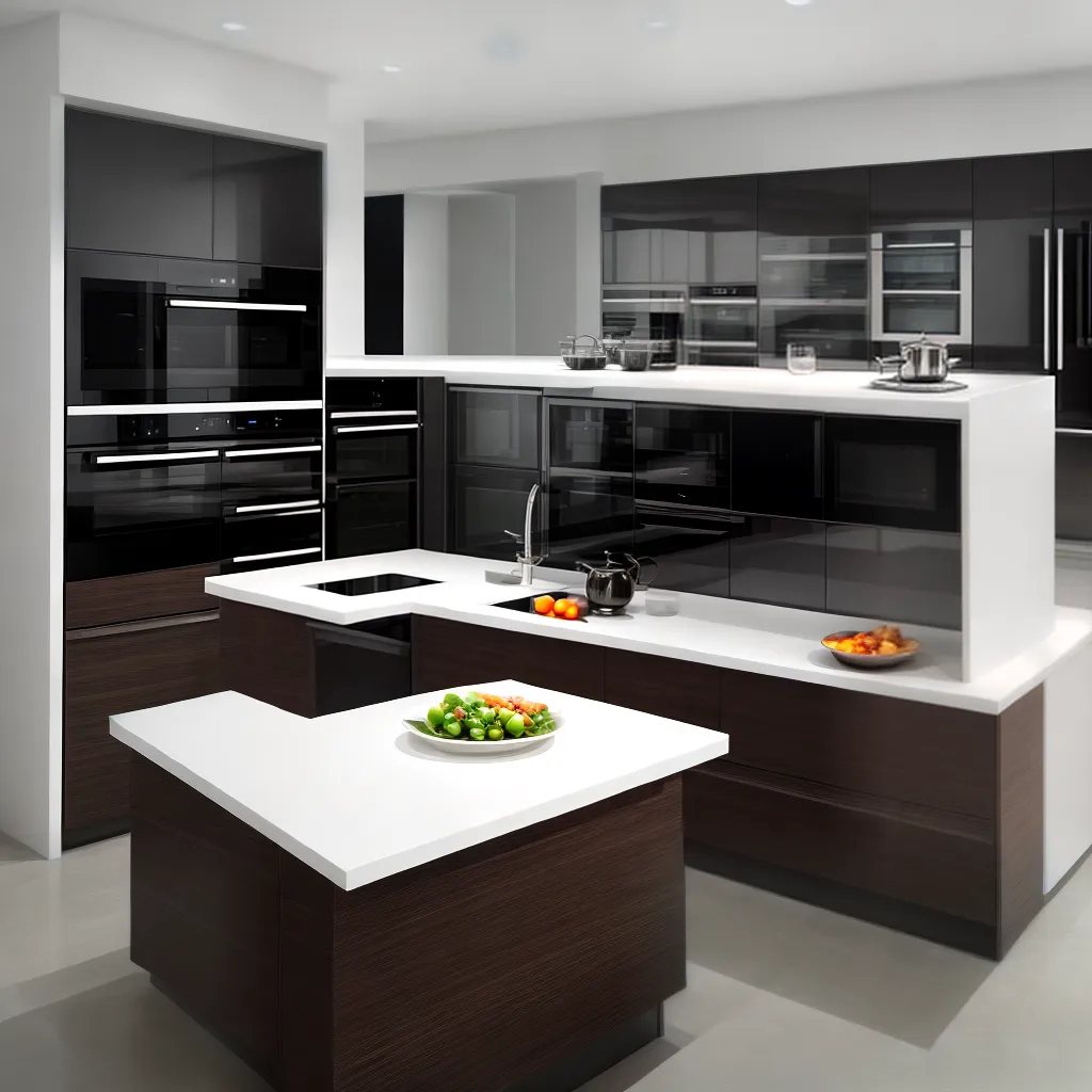cozinha futurista aparelhos integrados tecnologia