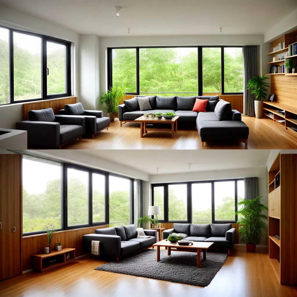 sala estar moderna eco amigavel