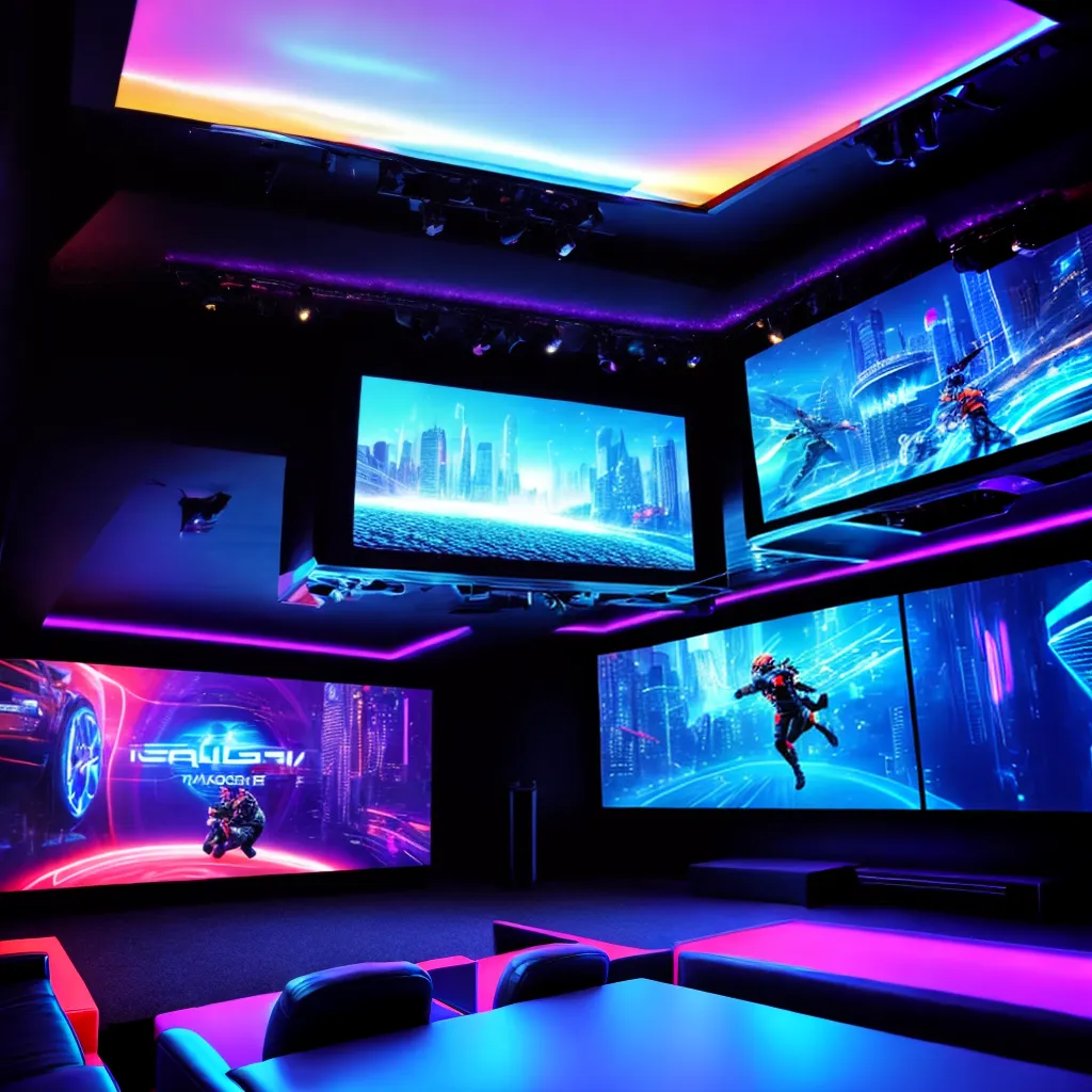 sala entretenimento futurista 2024