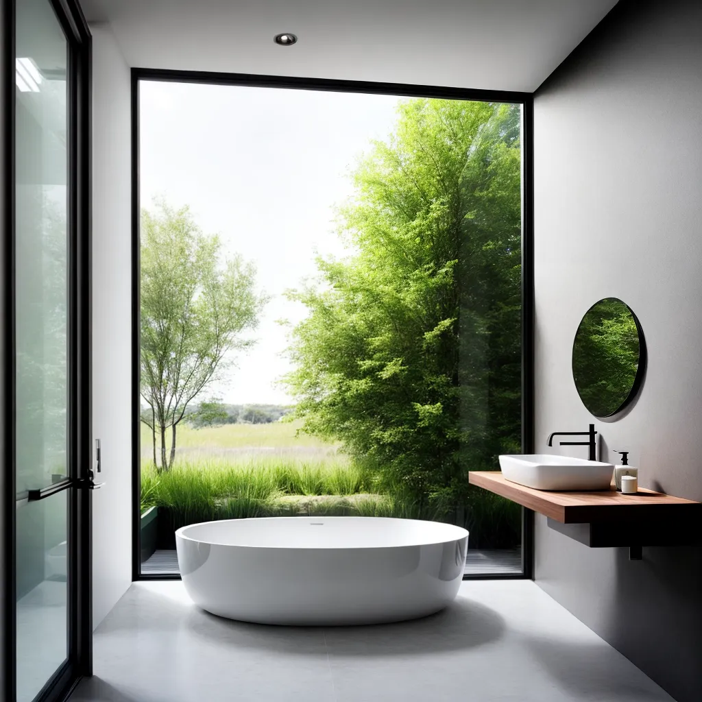 banheiro eco moderno verde