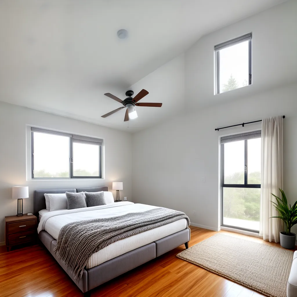 quarto acolhedor moderno neutro