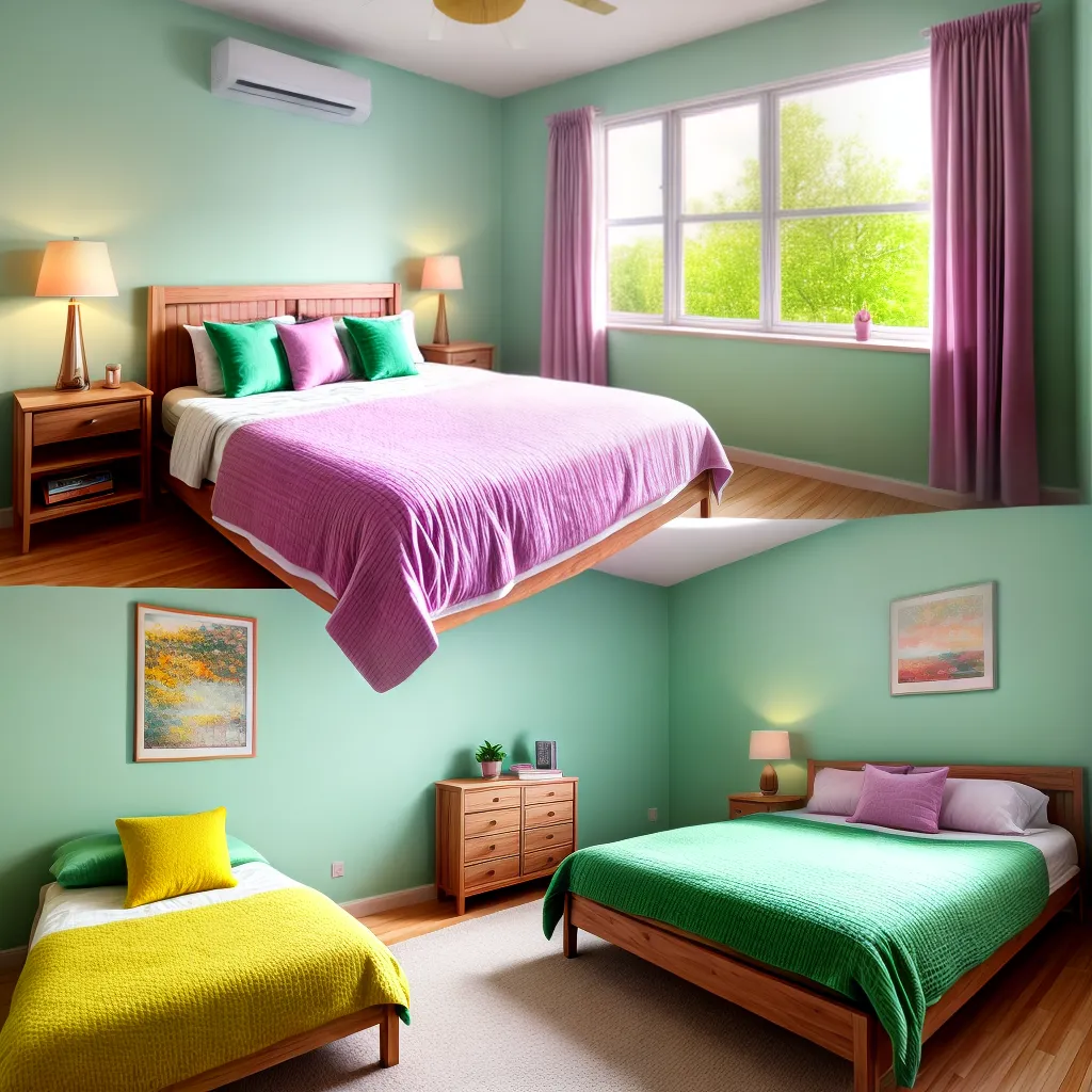 quarto vibrante pastel 2024
