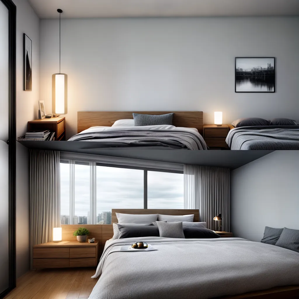 quarto decorado futurista tecnologia 2024