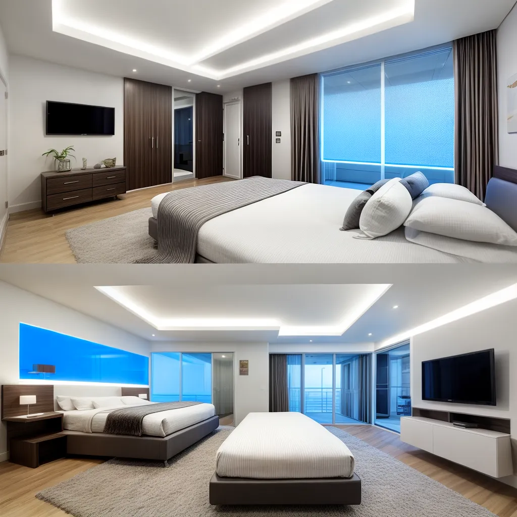 quarto futurista design moderno