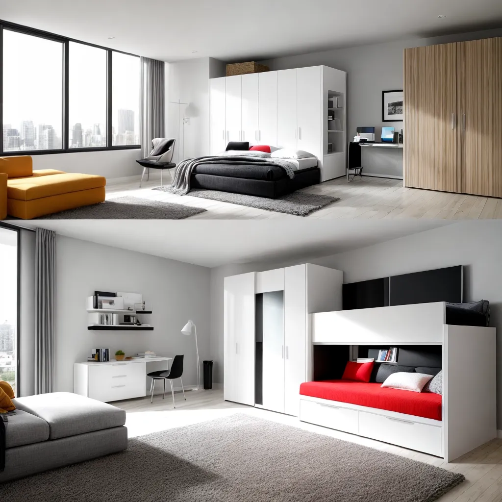 quarto moderno minimalista moveis adaptaveis
