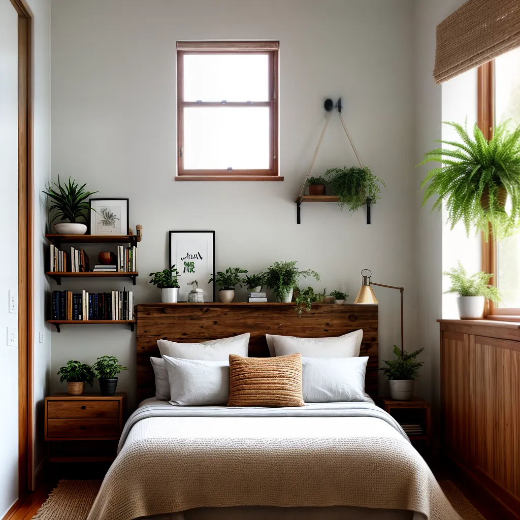 quarto acochoante tons terrosos materiais naturais