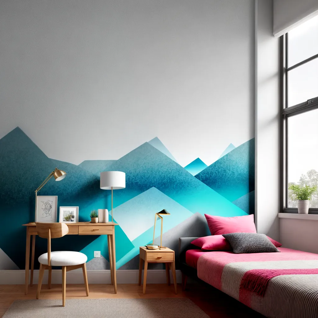 papel de parede quarto moderno 2024