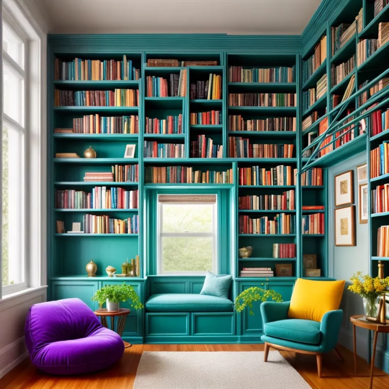 Explore as Tendências de Cores para Bibliotecas e Cantos de Leitura!