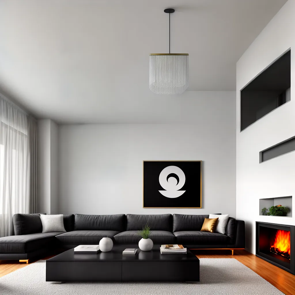 sala decorada yin yang harmonia