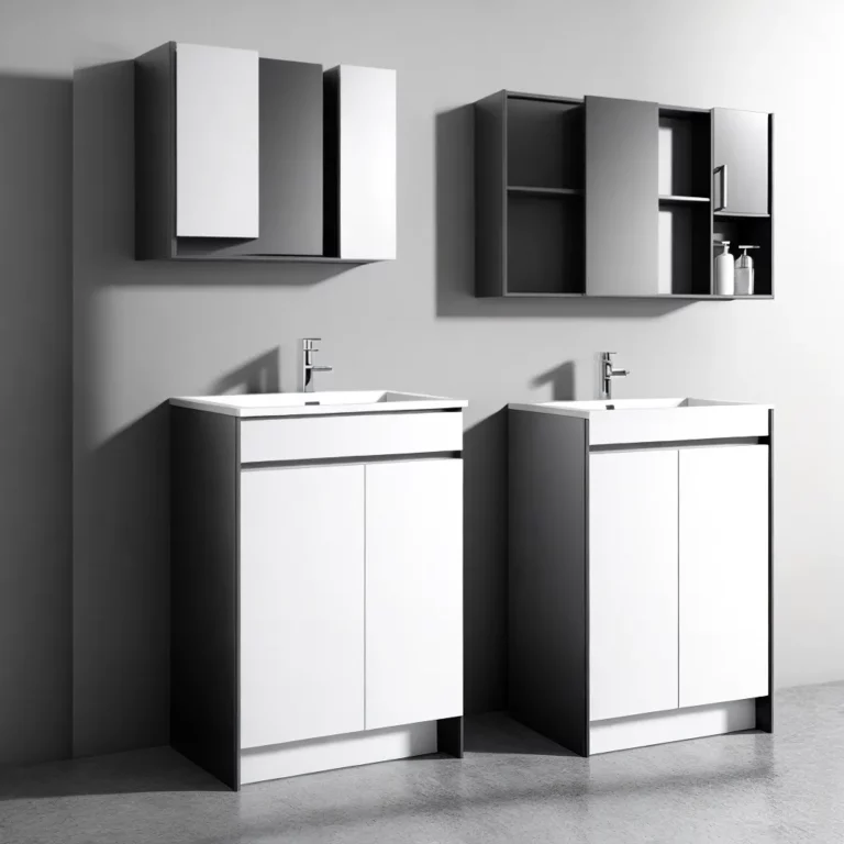 Modernidade em foco: Os gabinetes de banheiro em estilo minimalista