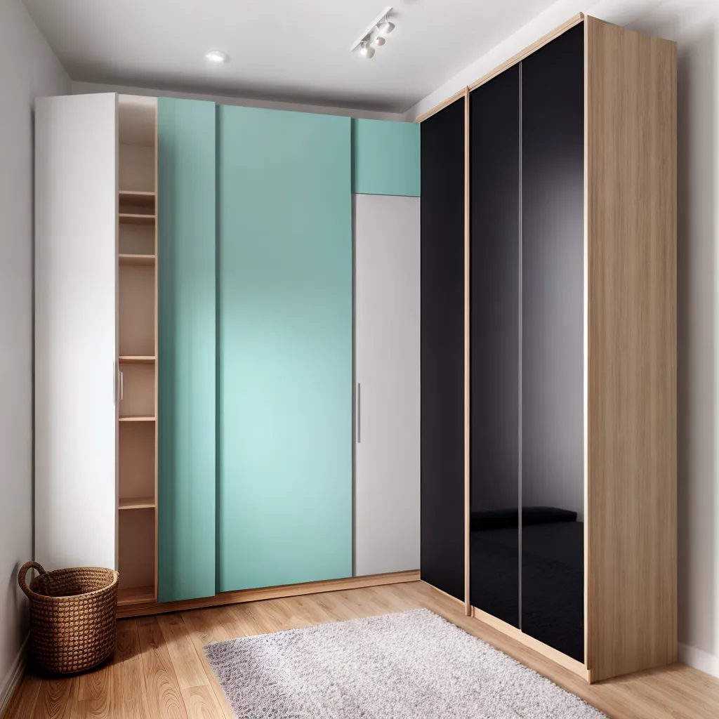 quarto amplo guarda roupa canto