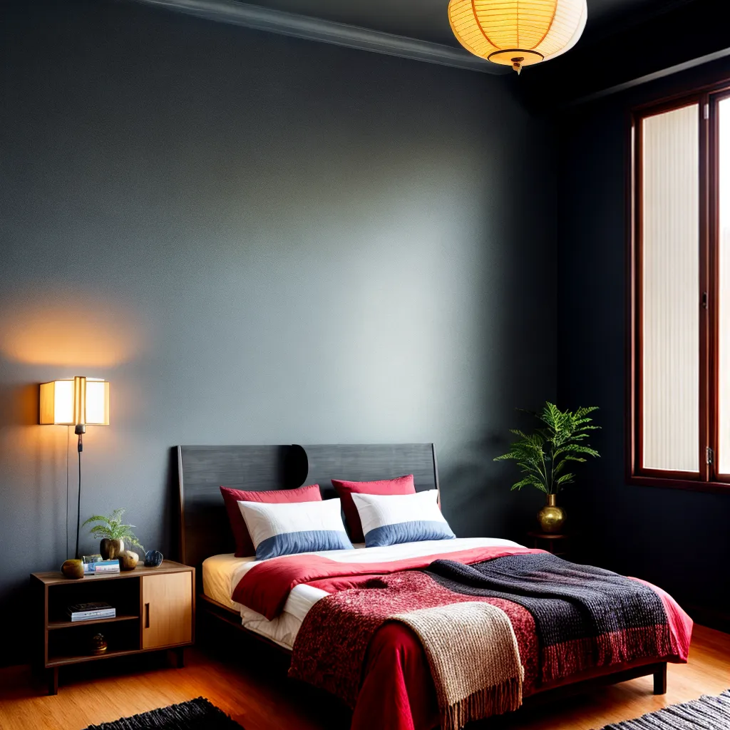 quarto acolhedor toque global