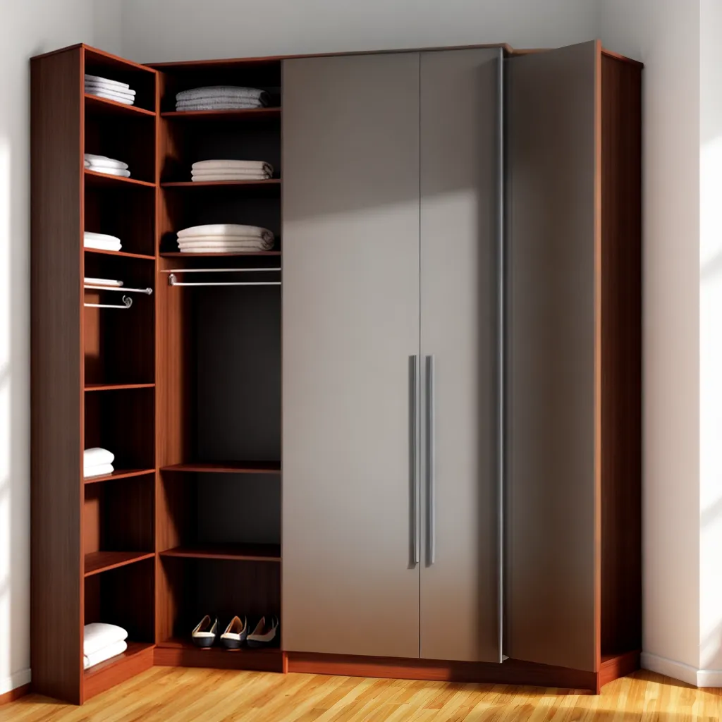 guarda roupa canto organizado