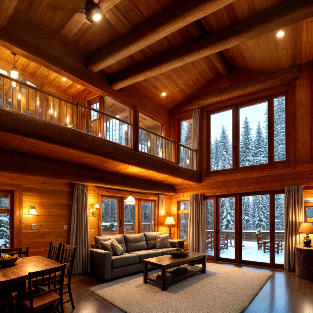 chalet madeira neve luzes ambiente 1