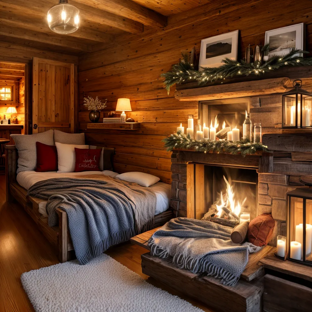 decoracao chalet inverno aconchegante 1