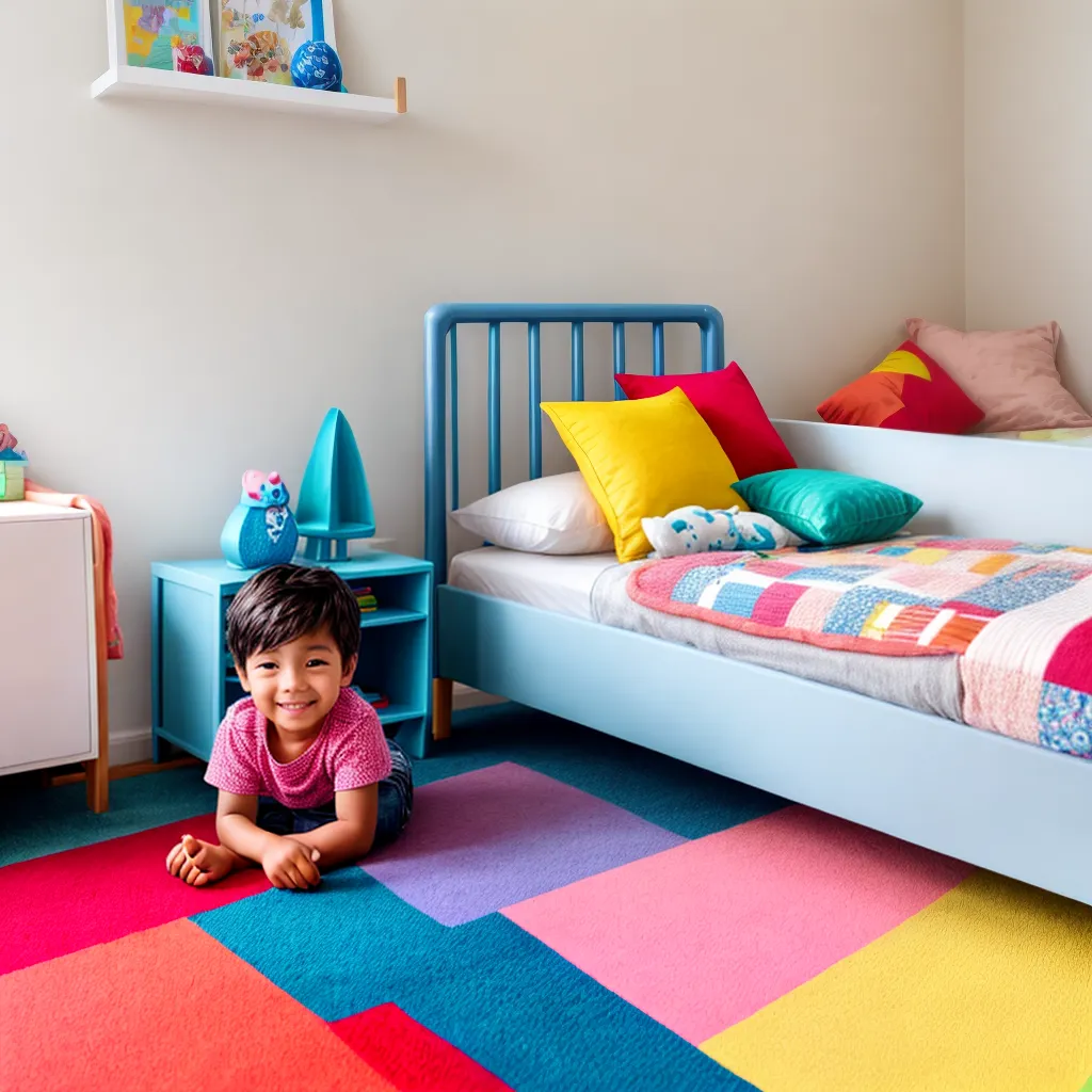 cama infantil colorida independencia
