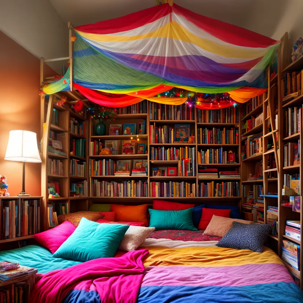 cama crianca luzes fadas tenda