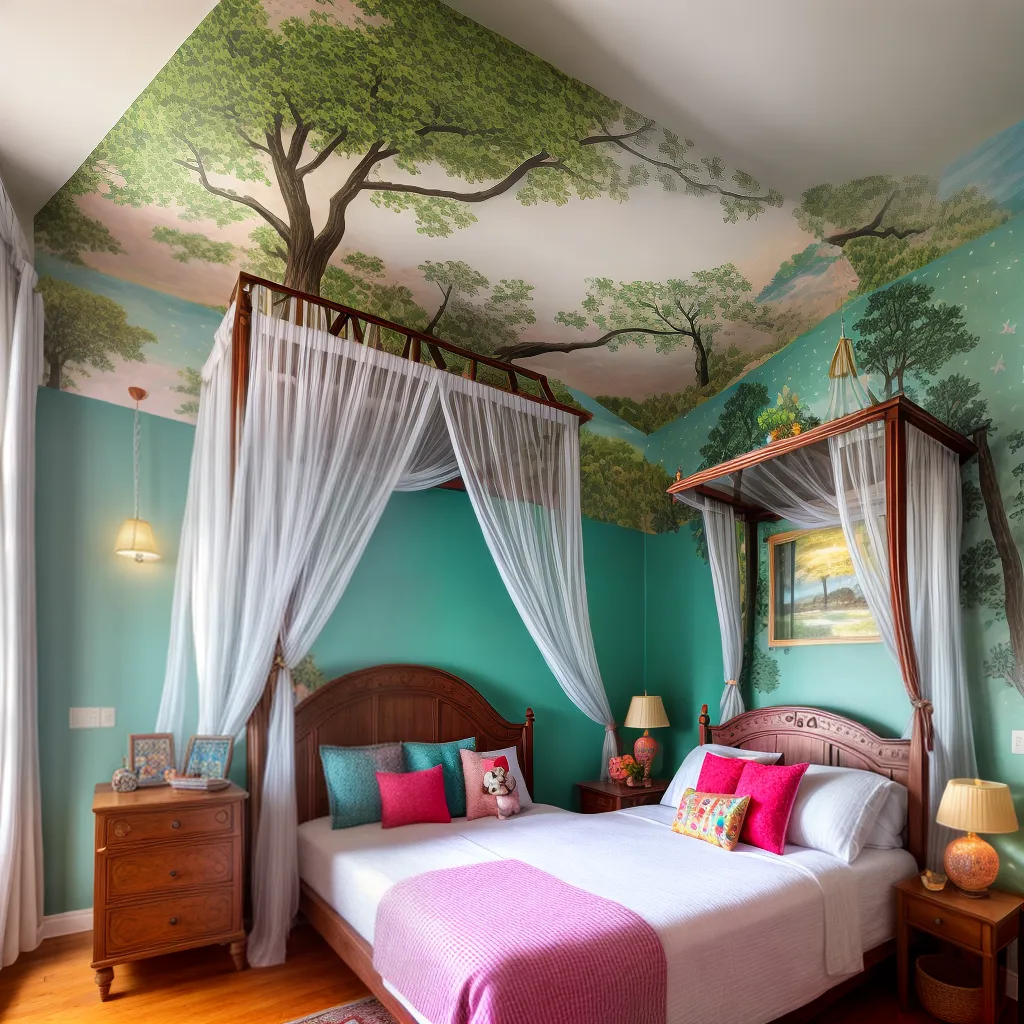 cama infantil decorada encantadora