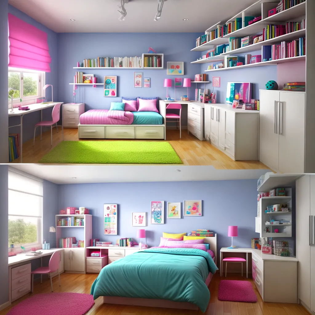 quarto infantil colorido organizado 1