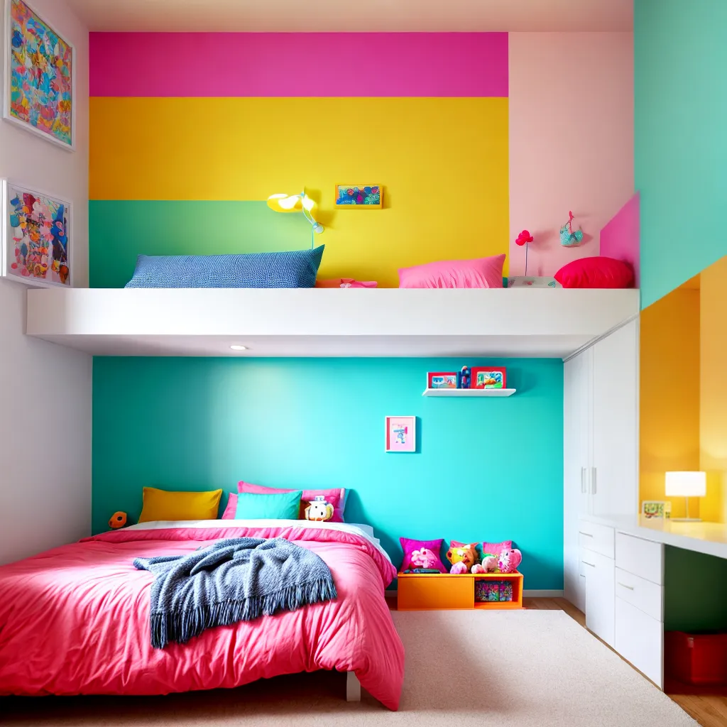 quarto infantil colorido organizado 2