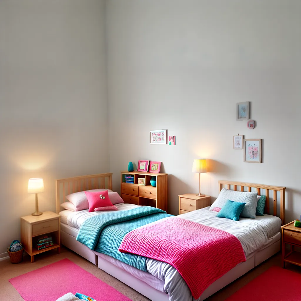 quarto infantil aconchegante iluminacao suave